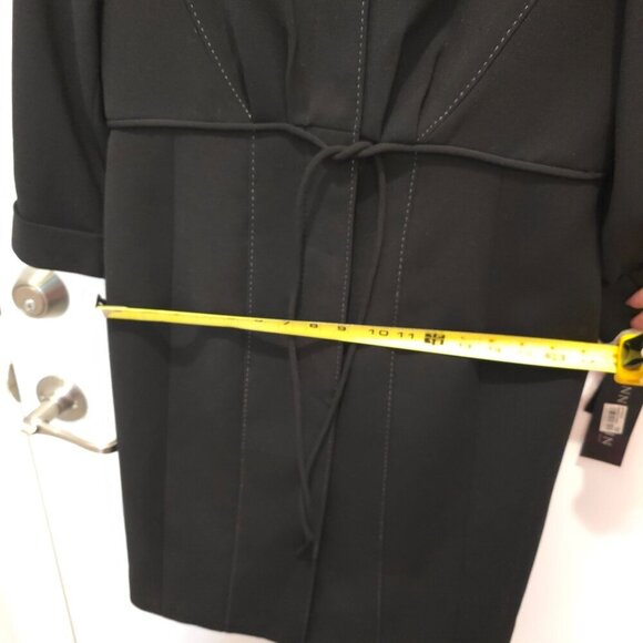 Anne Klein Black 2 Piece Suit Size 6 Coat & Skirt Fully Lined New with Tags - Picture 11 of 16